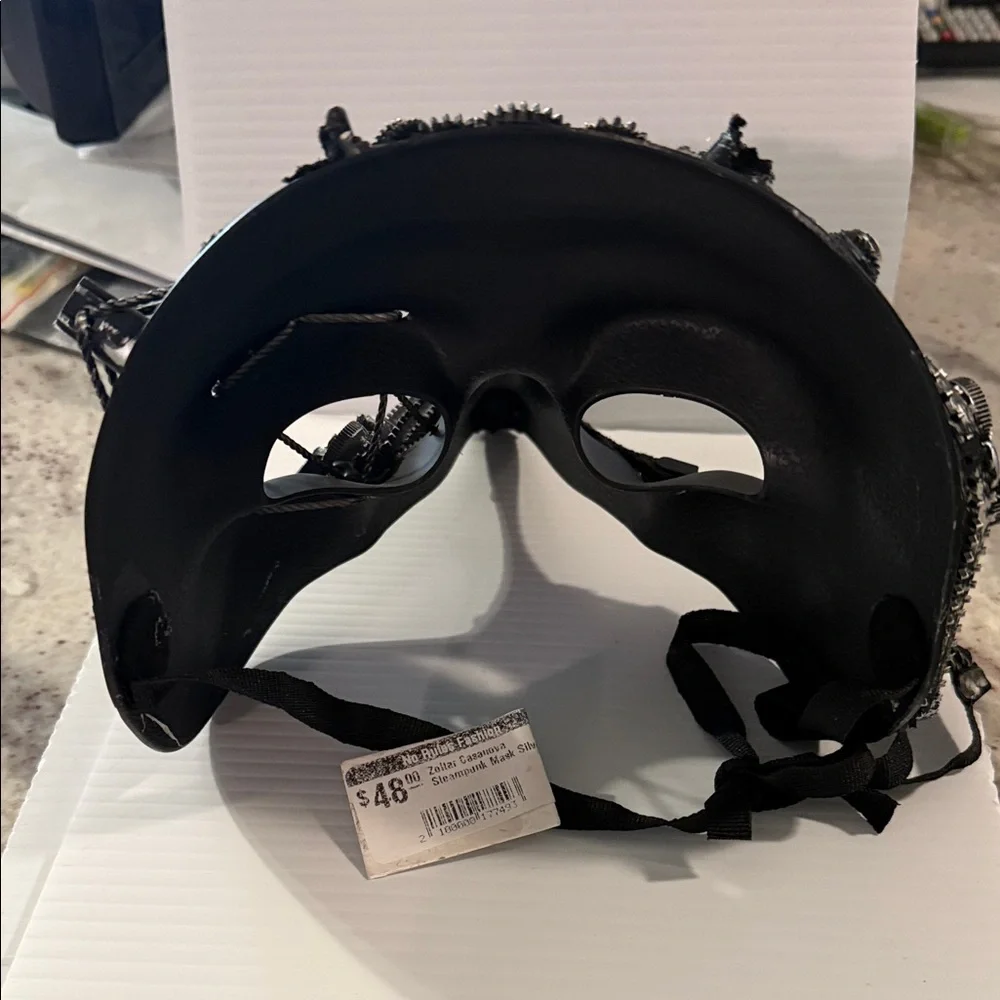 Black Steampunk Leather Mask Bag - Unbranded